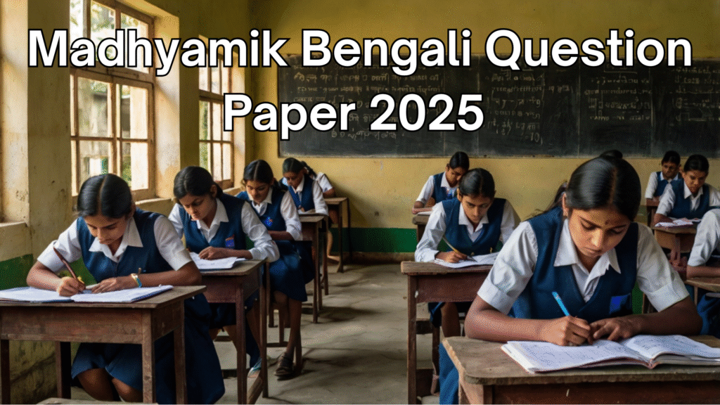Madhyamik Bengali Question Paper 2025 WBBSE: মাধ্যমিক বাংলা প্রশ্নপত্র 2025!