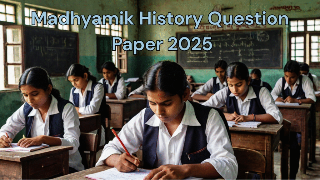 Madhyamik History Question Paper 2025 WBBSE: মাধ্যমিক ইতিহাস প্রশ্নপত্র 2025!