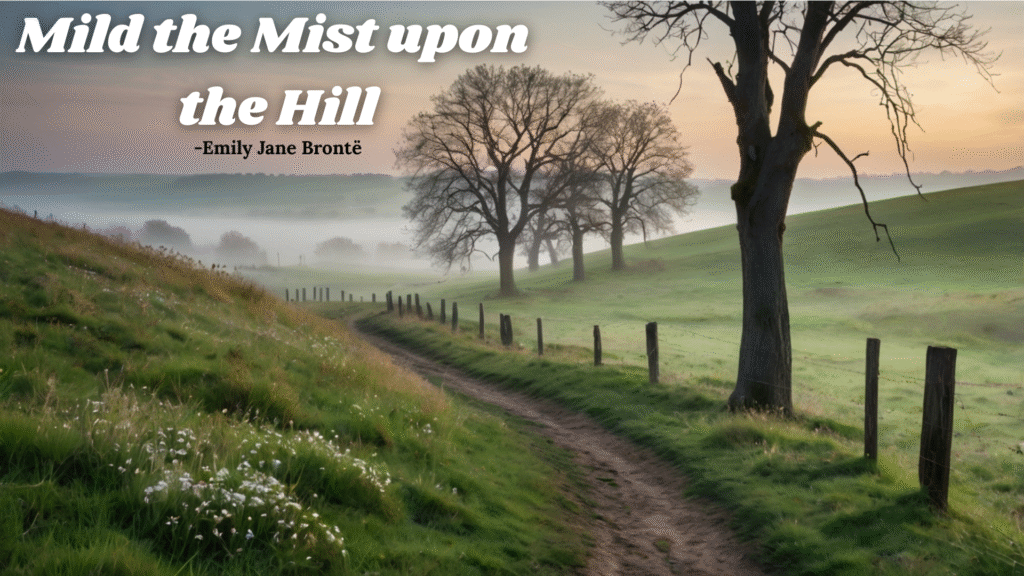 “Mild the Mist upon the Hill” by Emily Jane Bronte Summary, Questions and Answers: Class 9 WBBSE Syllabus