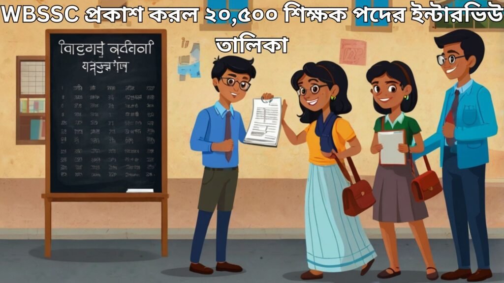 WBSSC প্রকাশ করল ২০,৫০০ শিক্ষক পদের ইন্টারভিউ তালিকা
