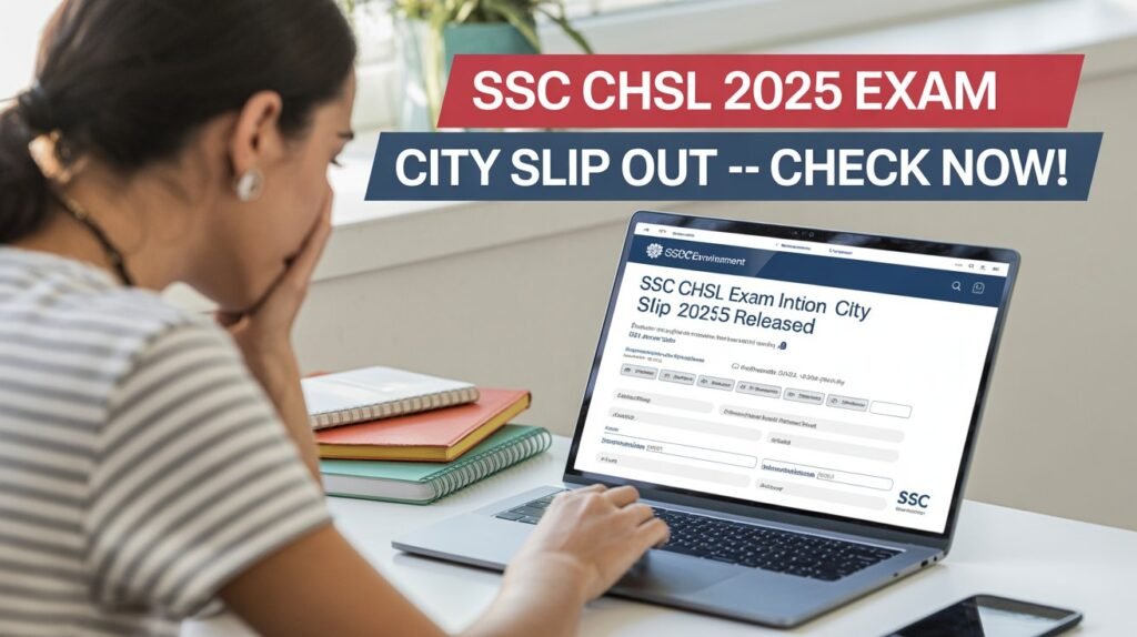 SSC CHSL Exam City Intimation Slip 2025 Released