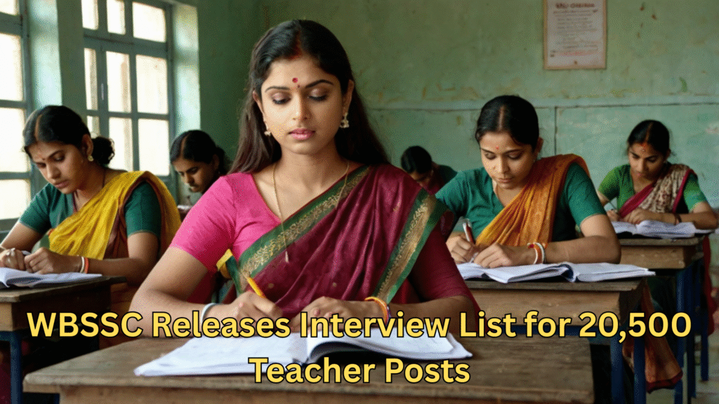 WBSSC Releases Interview List for 20,500 Teacher Posts