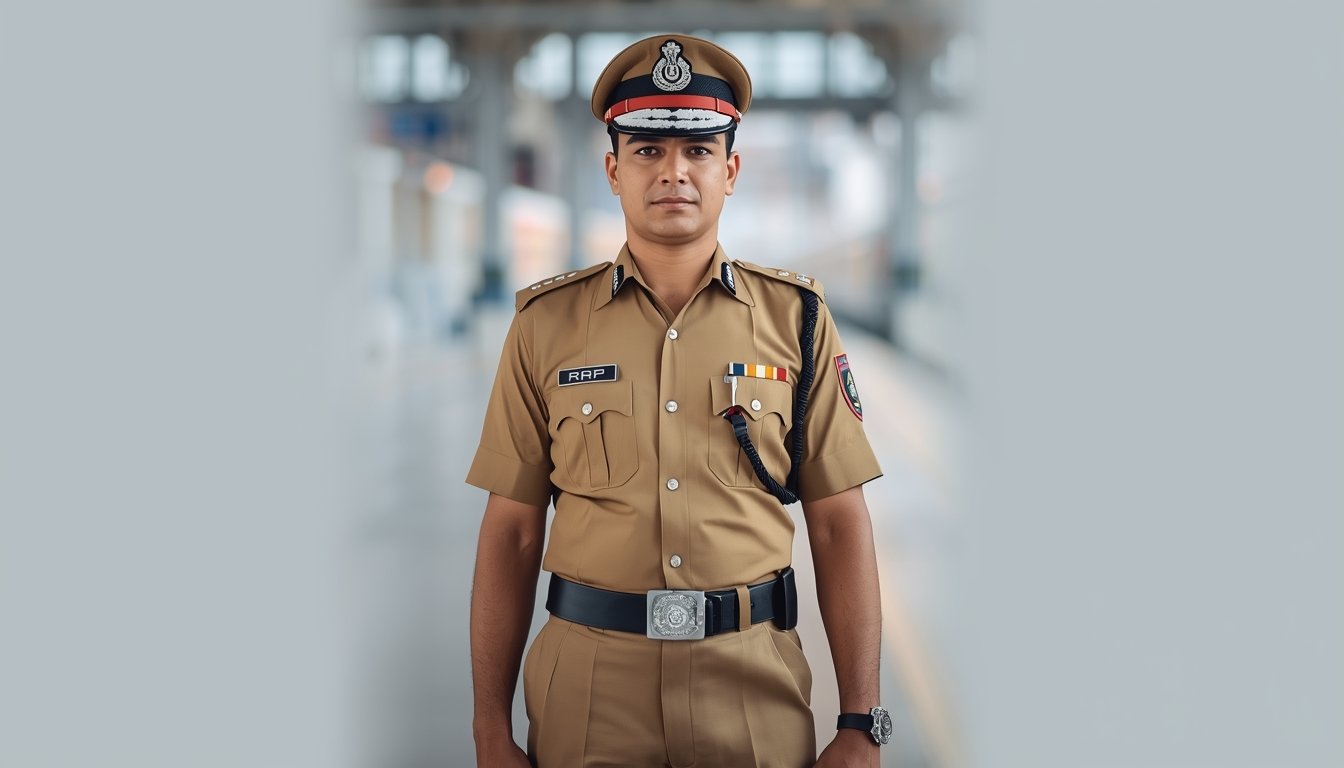 lucid-origin_A_professional_portrait_photograph_of_an_RPF_Railway_Protection_Force_constable_-0